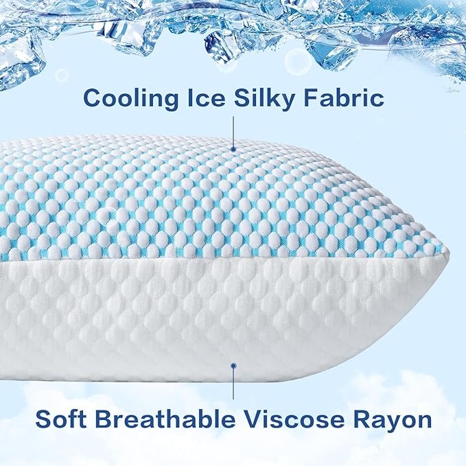OEM service washable cover memory foam shredded bamboo cooling bed pillow for sleeping
