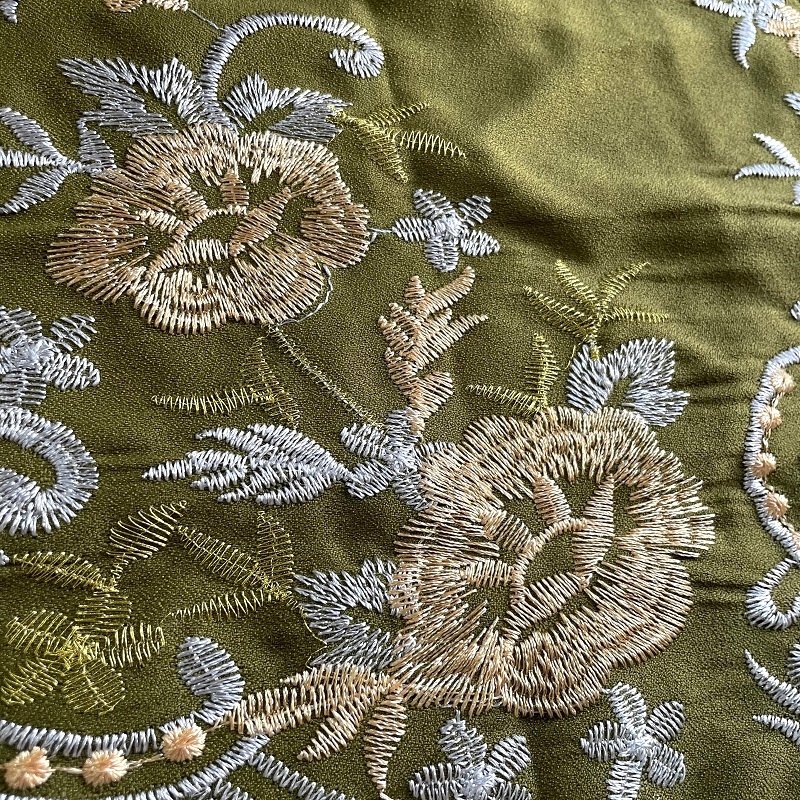 Hot selings 2024 cheap new moss crepe without spandex fabric eye/bird eye 100% polyester fabric