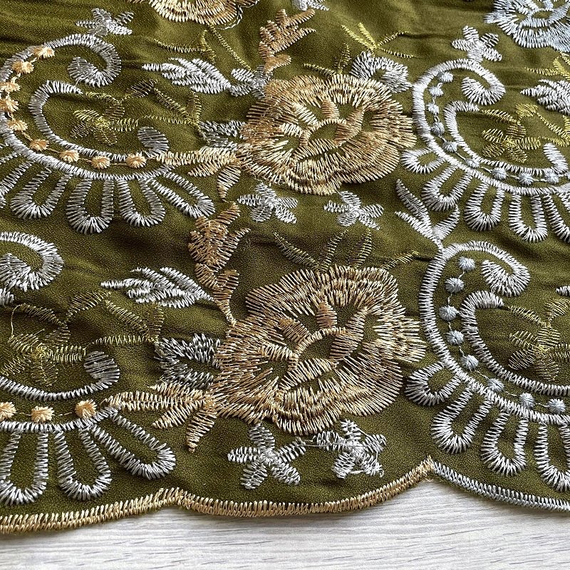 Hot selings 2024 cheap new moss crepe without spandex fabric eye/bird eye 100% polyester fabric