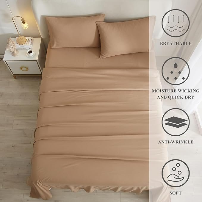 Blicket And Sheets Bed Set Bamboo Fiber Comfortable Bed Sheet Good Quality Custom Sheets Set