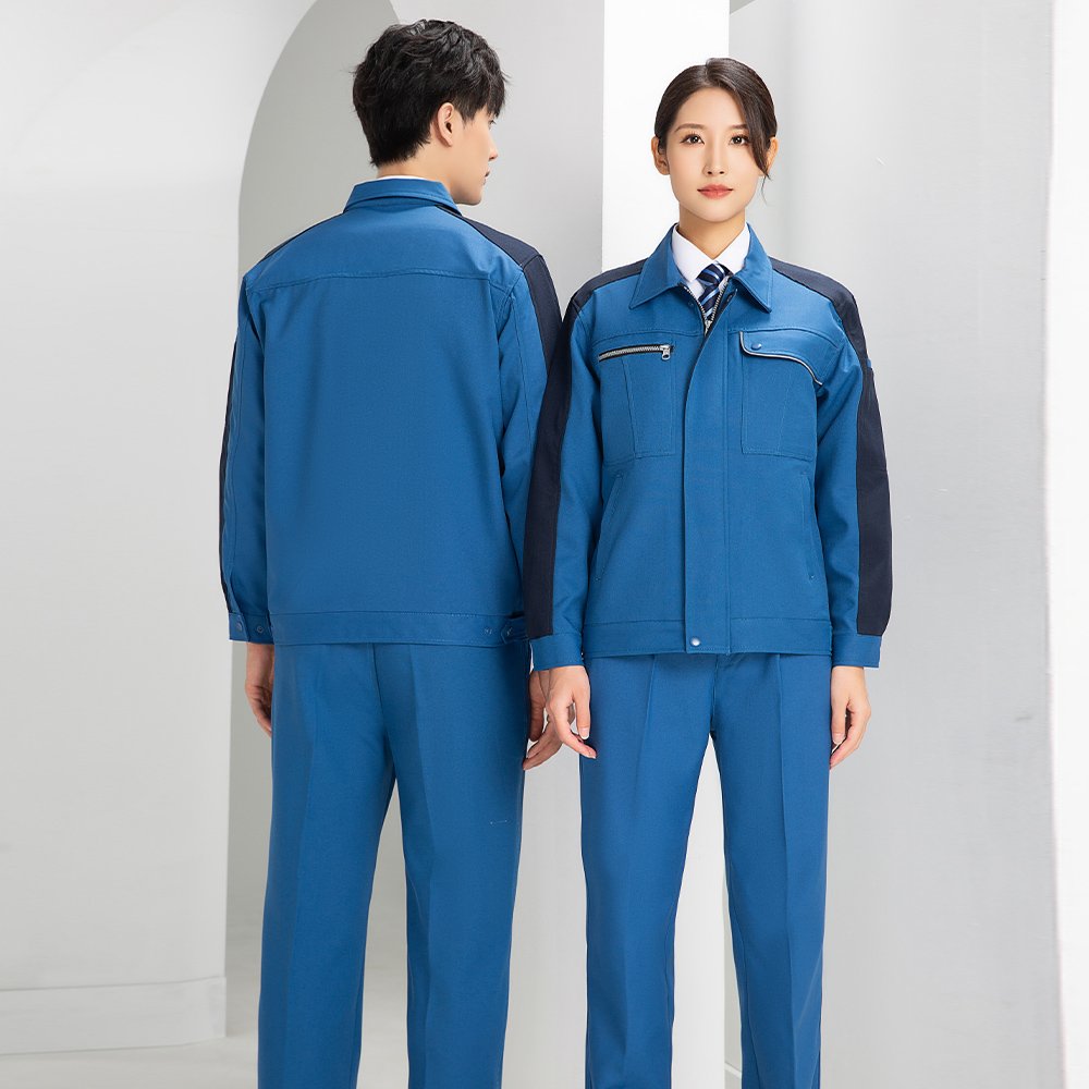 New Fashion Men Work Clothes Wear Resistant Mechanical Working Suits Coat Pants Construction Workwear Uniforms Factory Direct