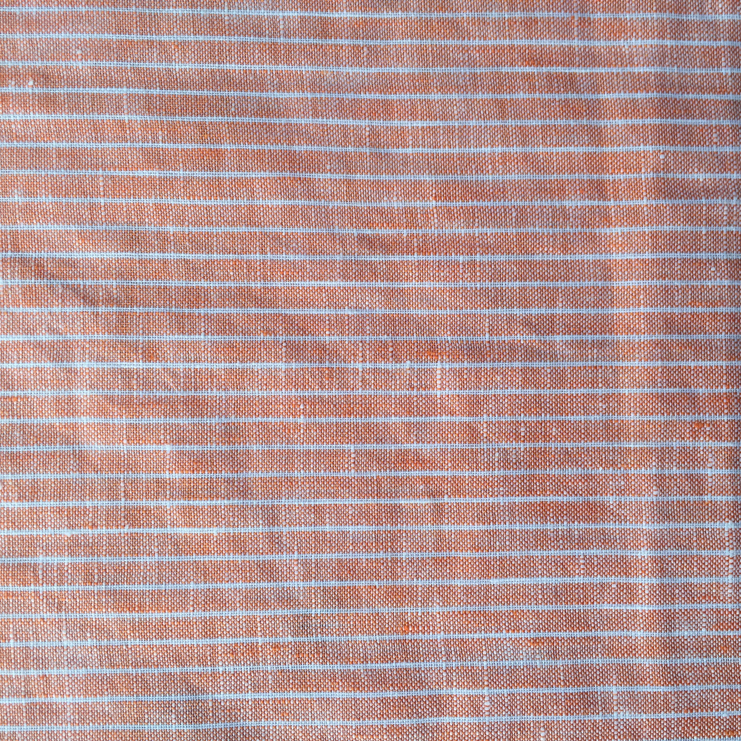 High quality supplier gingham 100%linen fabric 118GSM linen yarn dyed stripe voile fabric for clothing