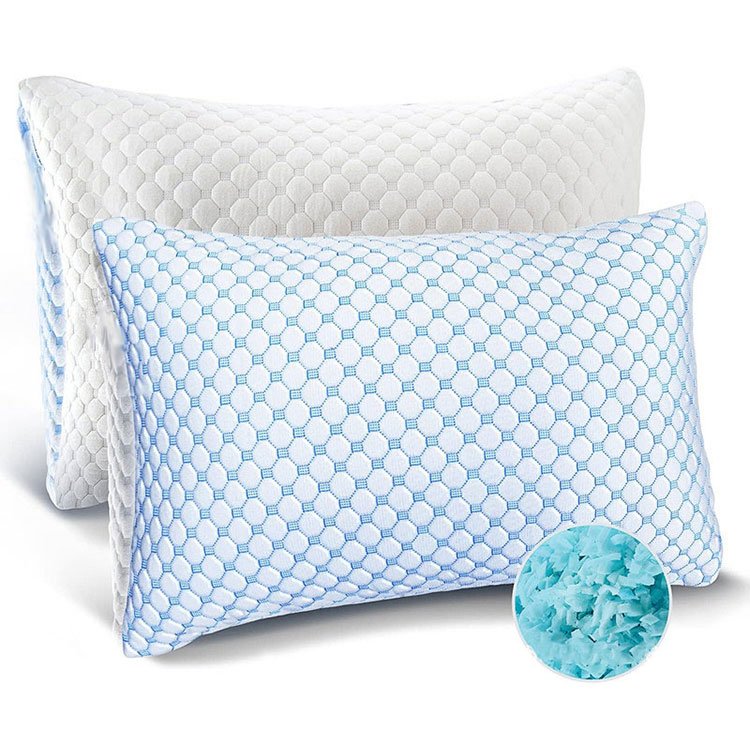Cooling bamboo foam adjustable memory foam bed pillow for bed sleep