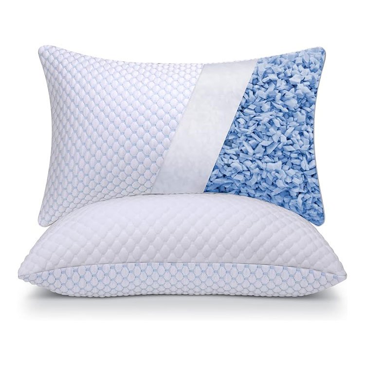 Cooling bamboo foam adjustable memory foam bed pillow for bed sleep