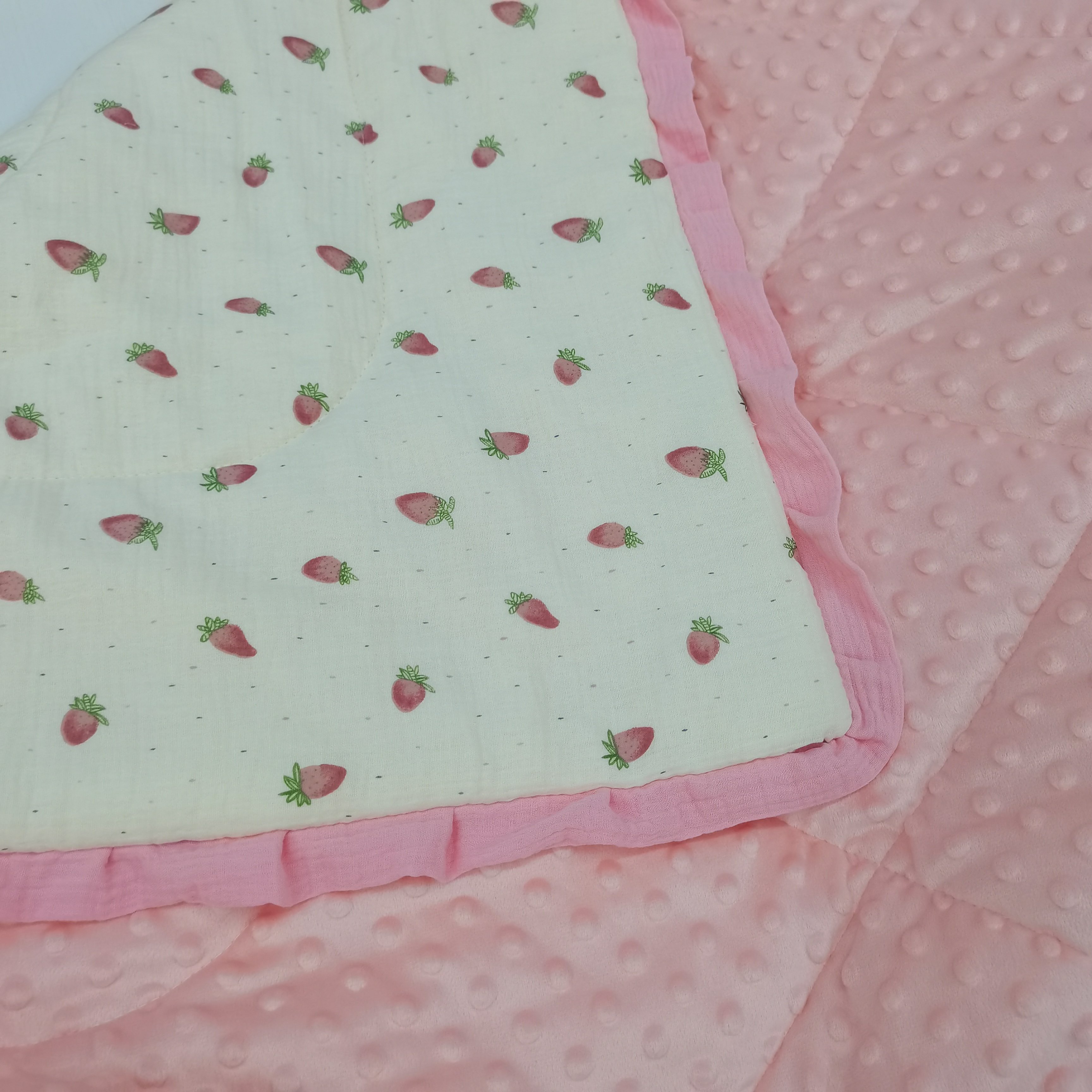 cotton printed cotton wrinkled fabric, 100*100children's super soft baby blanket cover blanket