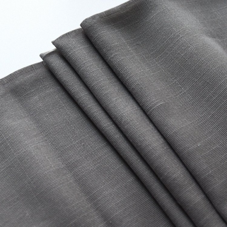 100% Polyester Sheer Fabric Linen Fabric Live Room Hotel Upholstery Flame Retardant Curtain Fabric
