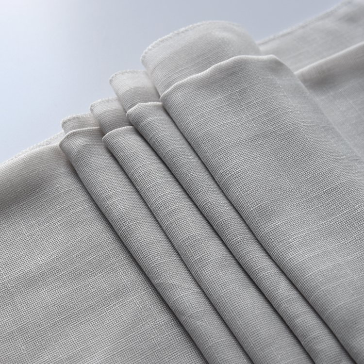 100% Polyester Sheer Fabric Linen Fabric Live Room Hotel Upholstery Flame Retardant Curtain Fabric