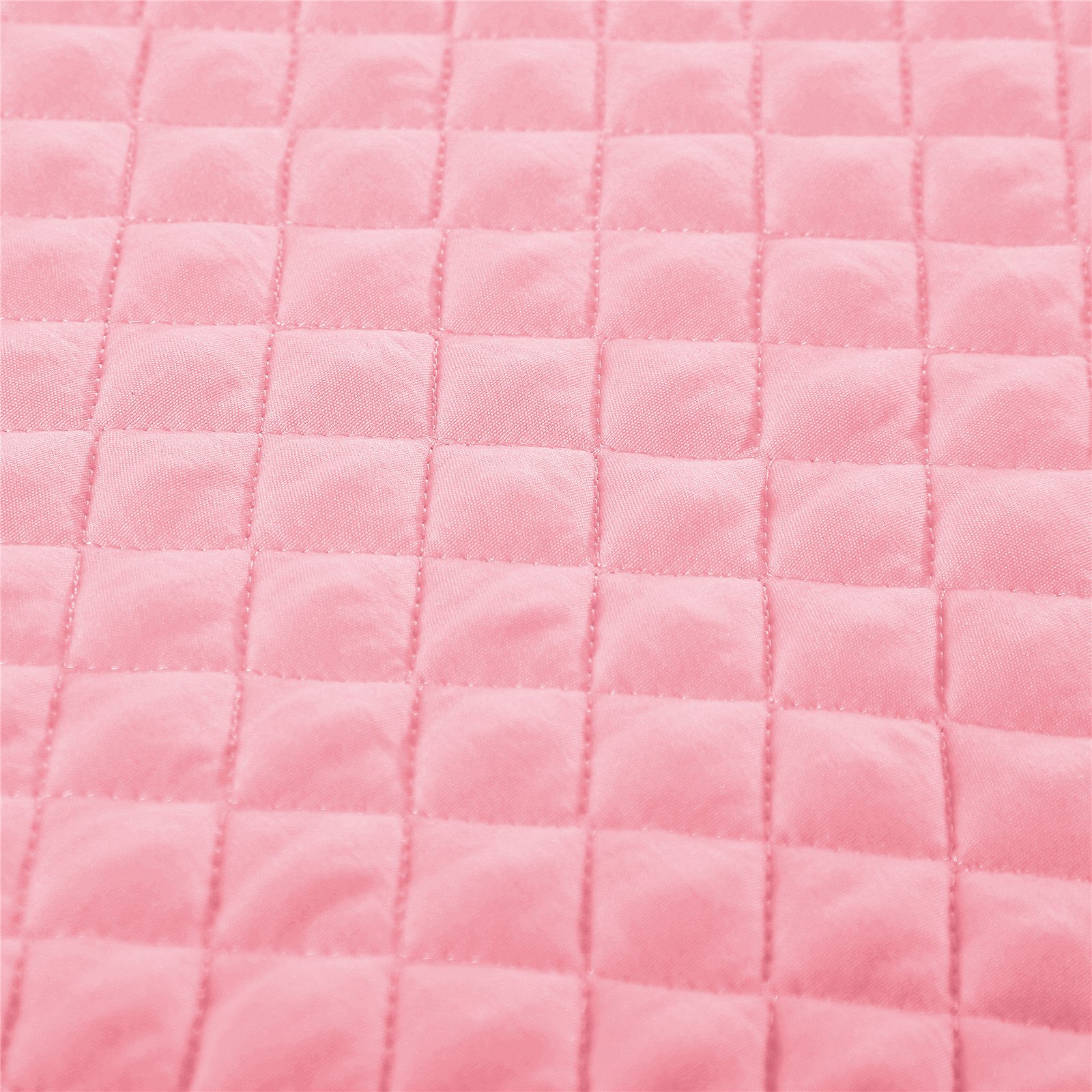 Grid Patterned Double Bedspread for Girls with Cotton & Polyester Fill Home & Hotel Bedroom Coverlet Set Fabric Material