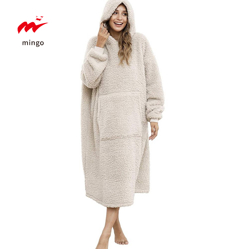 Sherpa Fleece Anti-static 100 Polyester fabric for hoodie womens