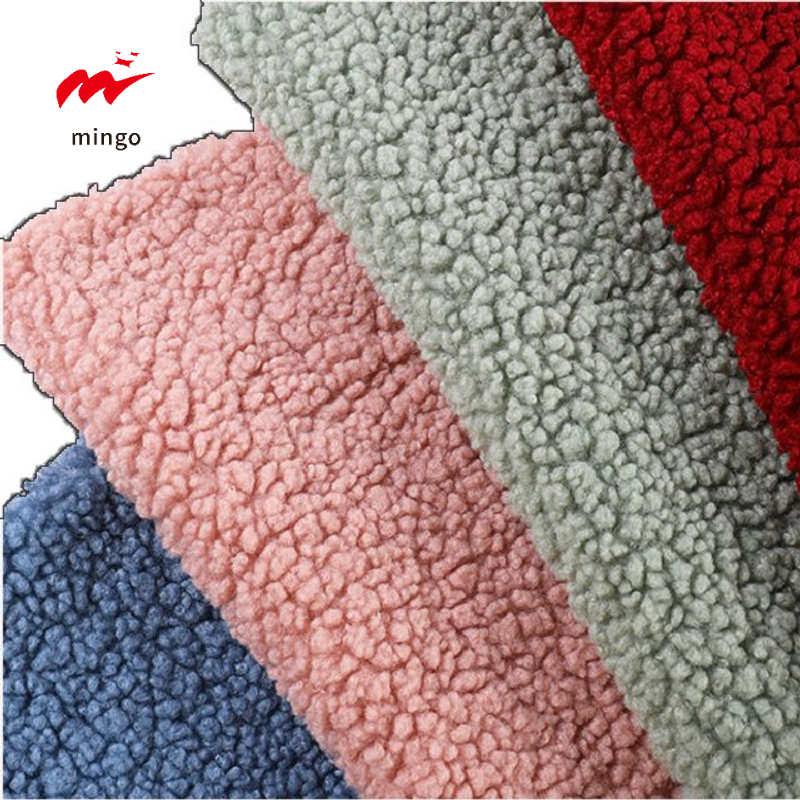 Sherpa Fleece Anti-static 100 Polyester fabric for hoodie womens