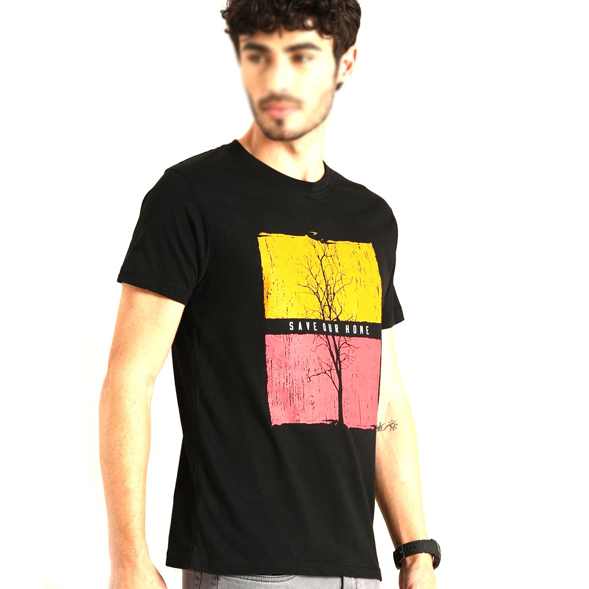 Customizable Men's T-Shirt Classic O Neck Short Sleeves Quick Dry Regular Shoulder Cotton/Bamboo Fiber Custom Screen Print
