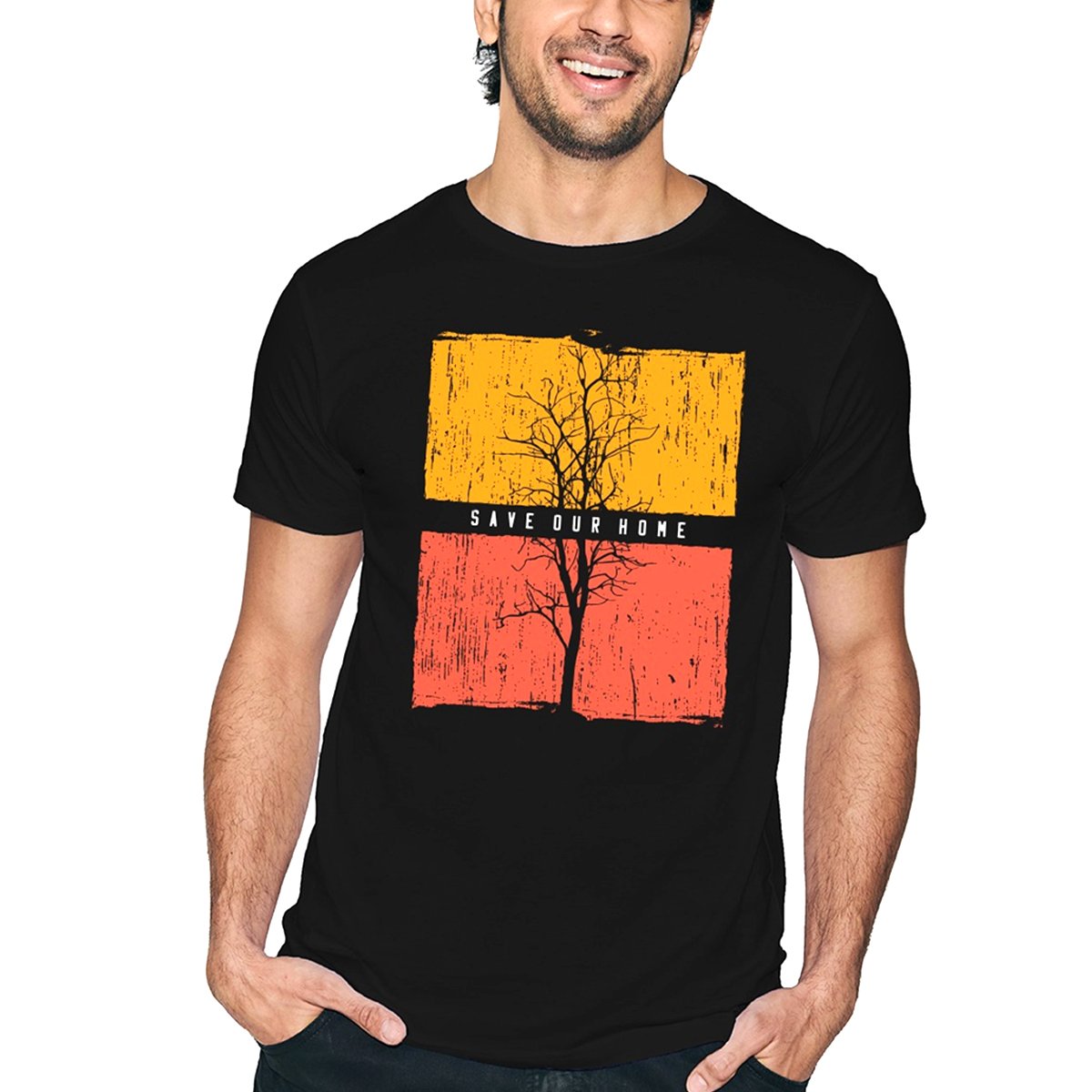 Customizable Men's T-Shirt Classic O Neck Short Sleeves Quick Dry Regular Shoulder Cotton/Bamboo Fiber Custom Screen Print