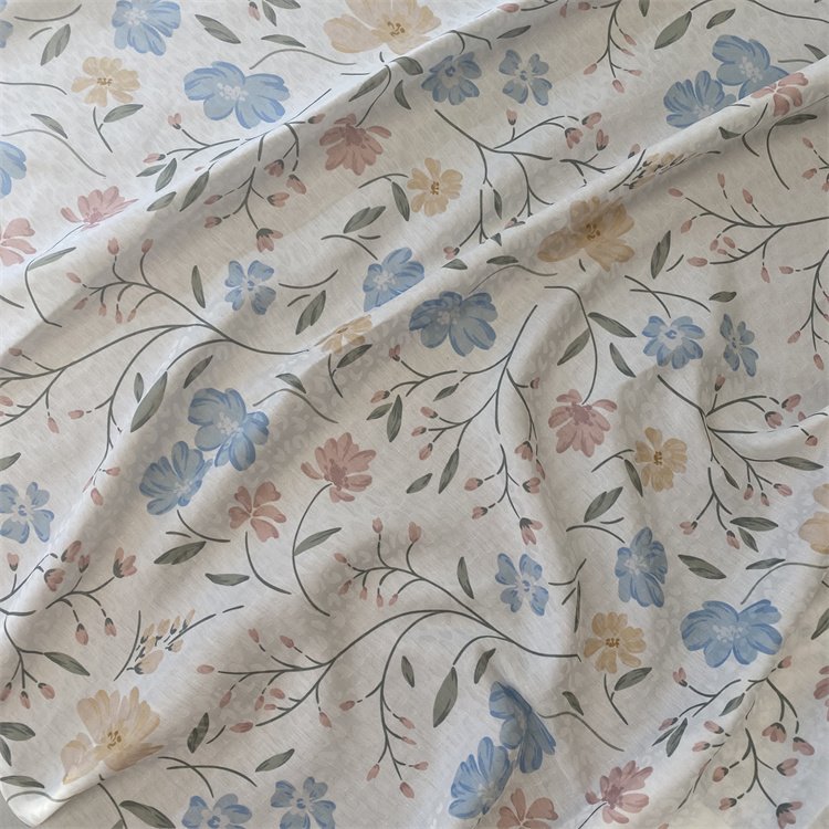 CLOTHING FABRIC GOOD SALE SUPER SOFT 2021 floral print fabric SATIN JACQUARD PAJAMA FABRICS FOR SLEEPING WEAR