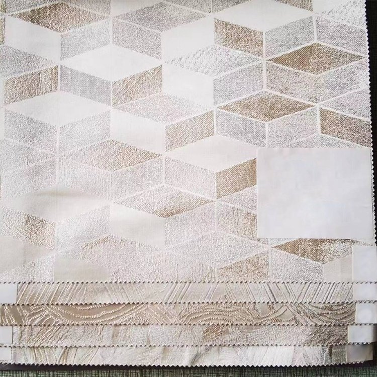CXG013 New Fashion Custom Design Luxury Polyester Cushion Jacquard Curtain Fabric Roll