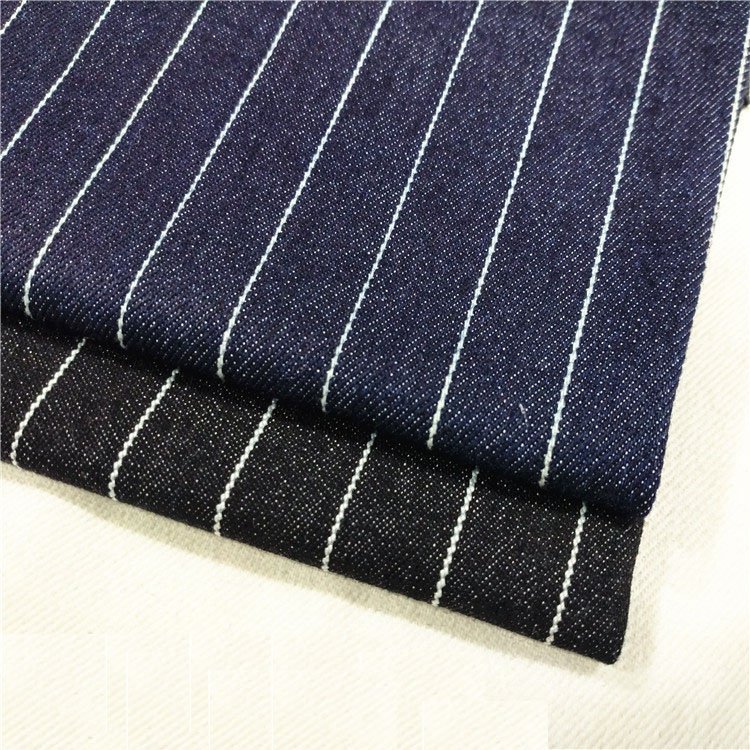 Polyester cotton yarn dyed stretch jacquard denim fabric yarn dyed plaid elastic jean fabric