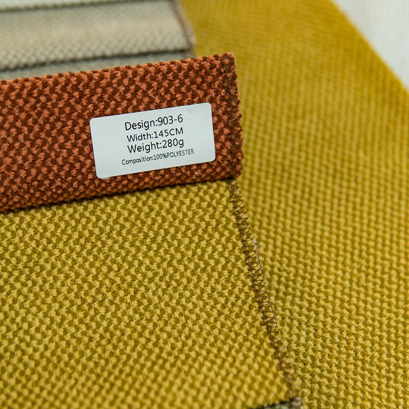 Chinese Manufacturer High Quality fabric 100%polyester Knitted High Quality Waffle Velvet fabric For Sofa