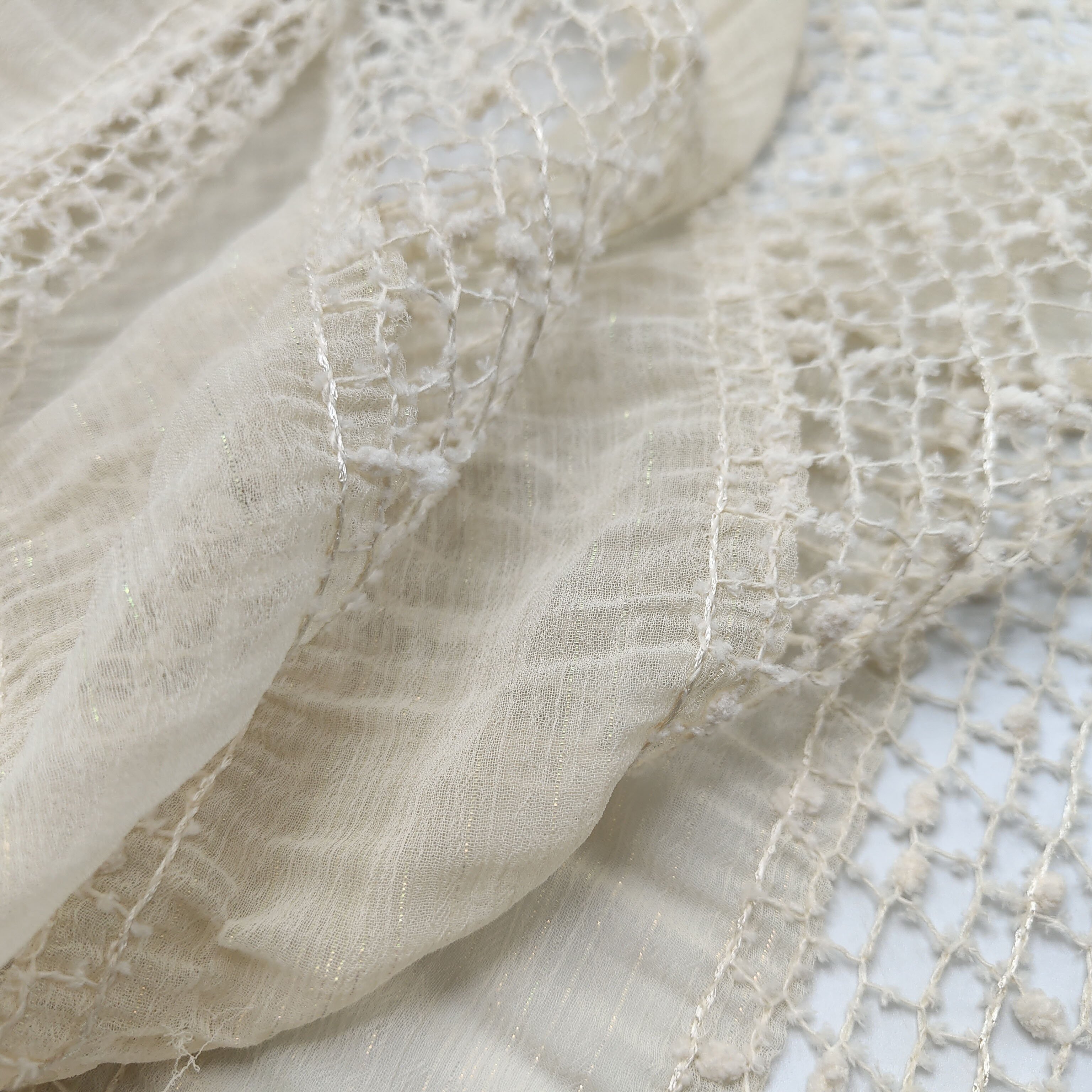 Fashion 2023 High Quality Bright silk chiffon patchwork mesh Jacquard Brocade Design Tailor Brocade Fabric For Garments