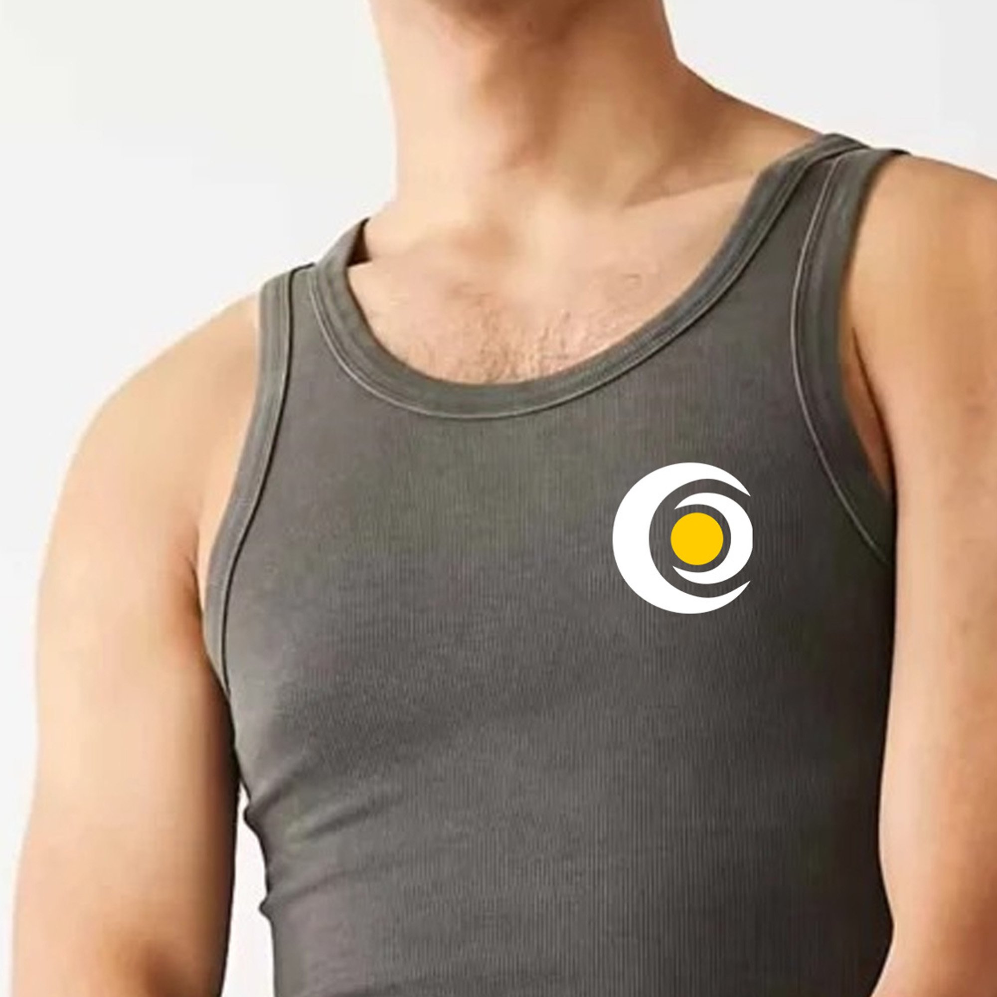 Men's Fitness Seamless Gym Tank Tops Quick Dry Bamboo Athletic Muscle Activewear with Custom Logo Print Bodybuilding Singlet