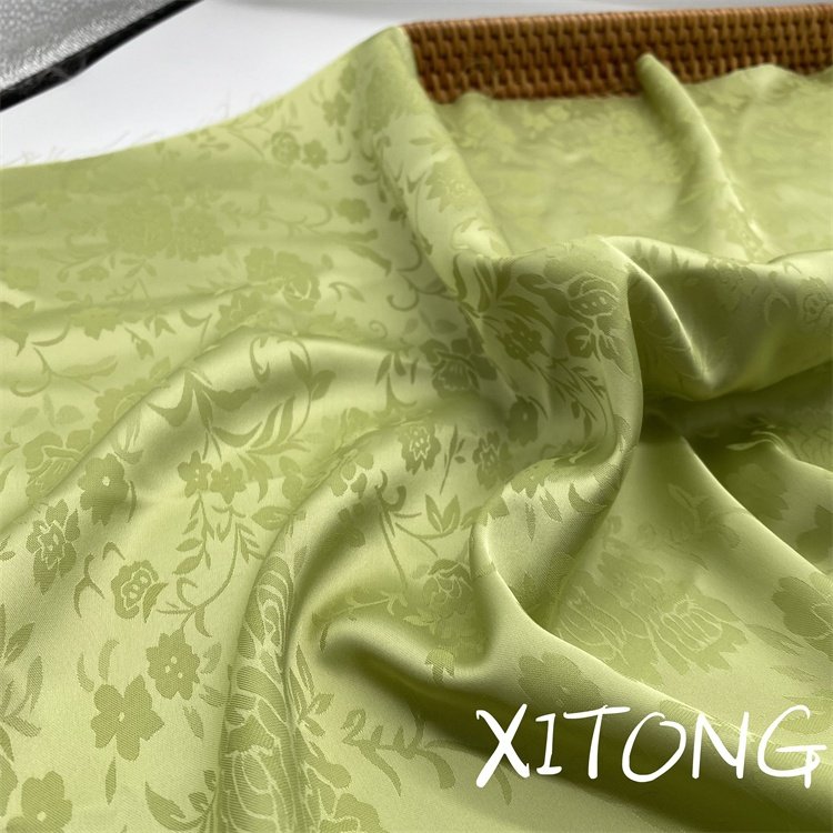 WOVEN 100% POLYESTER SATIN FABRIC wholesale DESIGN SATIN JACQUARD FABRIC SATIN POLYESTER FABRIC FOR CLOTHING