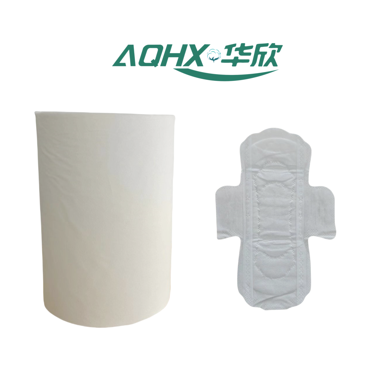 Super discount pure cotton spunlace non-woven fabric and female sanitary napkin raw materials