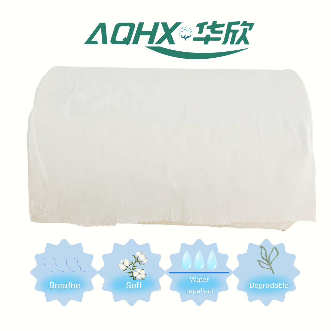 Super discount pure cotton spunlace non-woven fabric and female sanitary napkin raw materials
