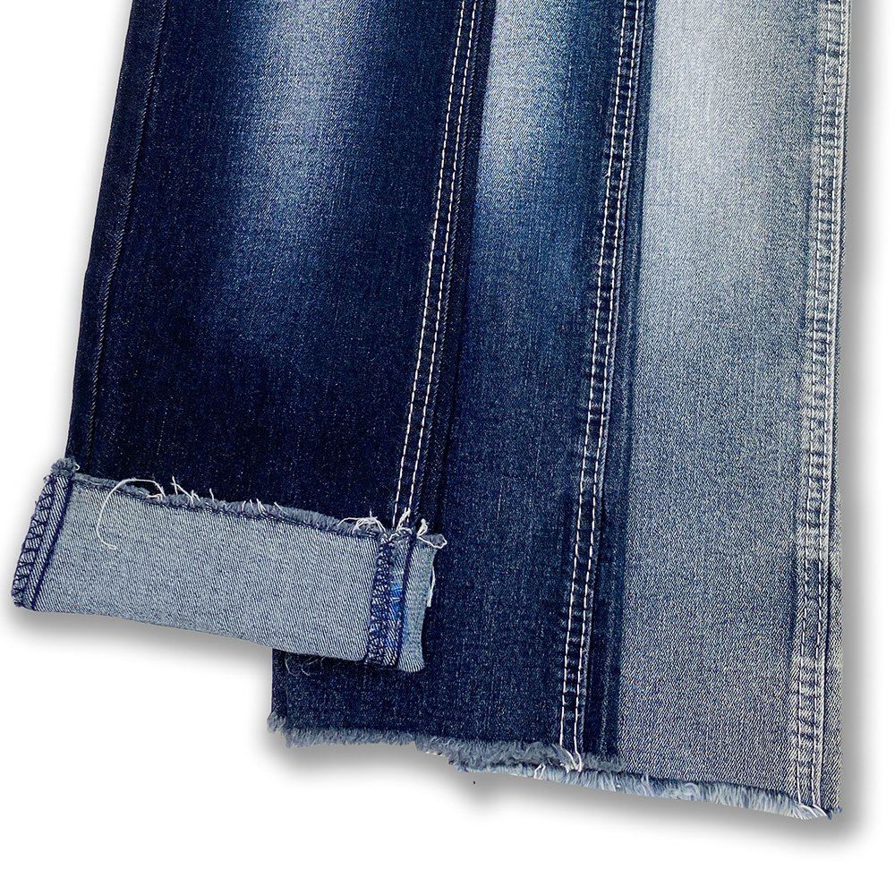 Factory direct wholesale bamboo cotton denim fabric wear-resistant and shrink-resistant jeans fabric medium elastic 40D