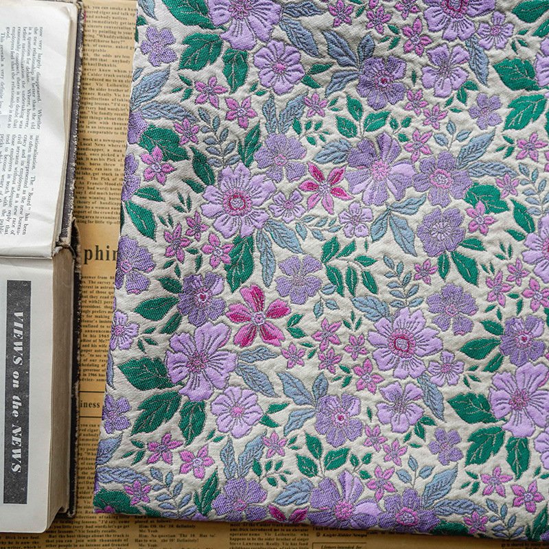 2022 Hot Wholesale Spring And Autumn Classic French Style Brocade Jacquard Fabric For Women's Dress