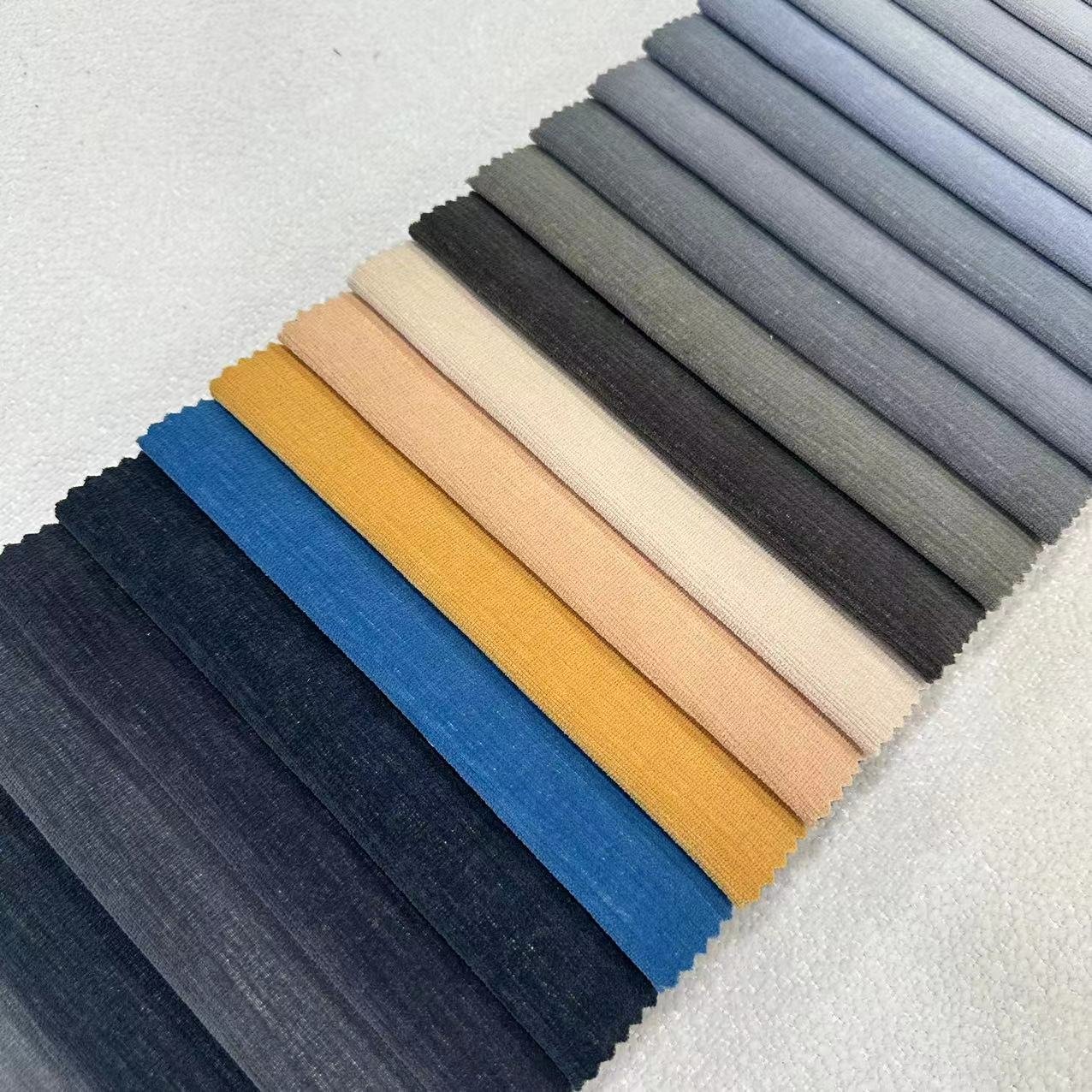 23007- polyester home textile sofa fabric for plain Comfortable Warm Upholstery Pillow linen curtain fabrics For Home