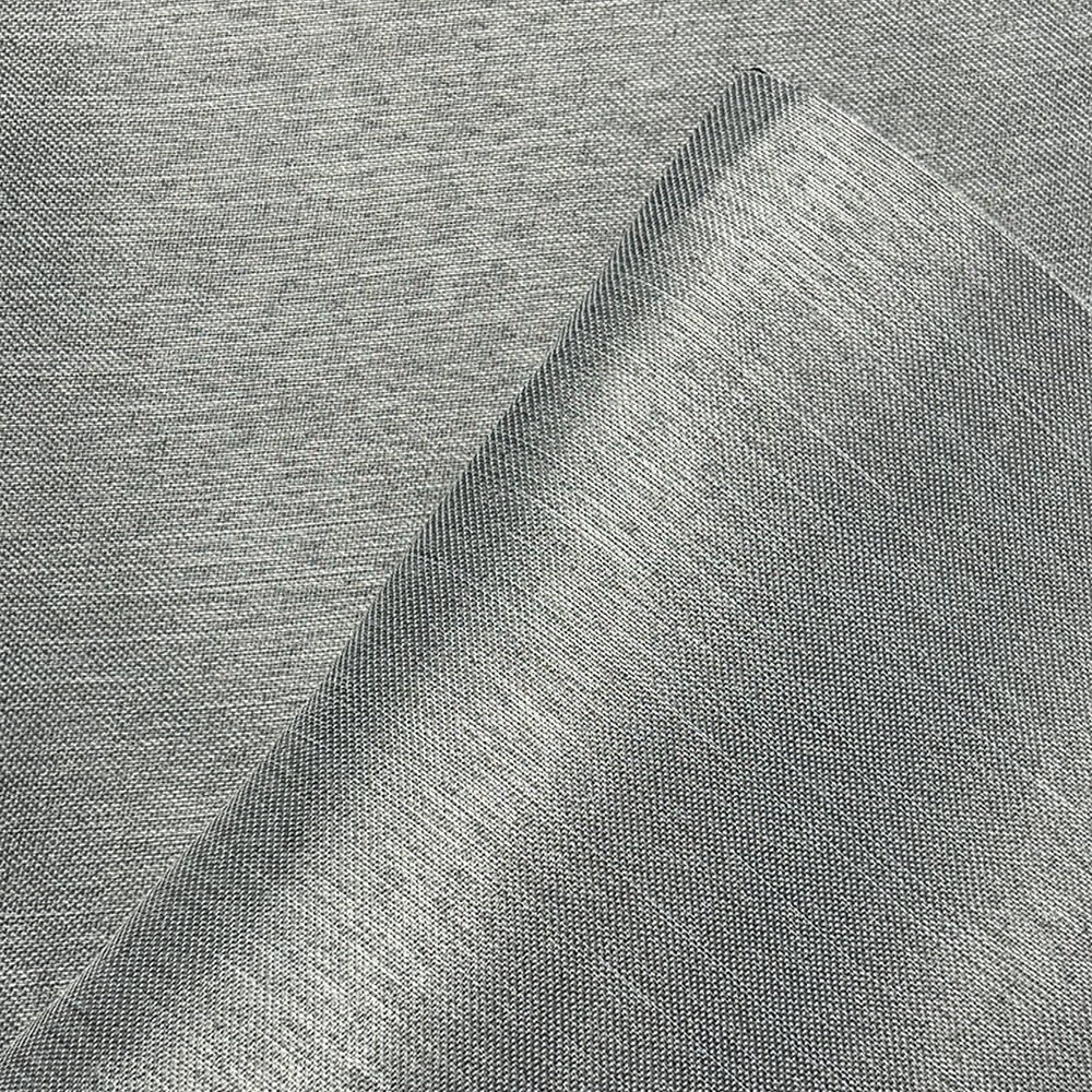 Custom 2.8-3M width factory Inherent flame retardant slub linen style 330g/㎡ 924g/m dimout decoration blackout curtains fabric