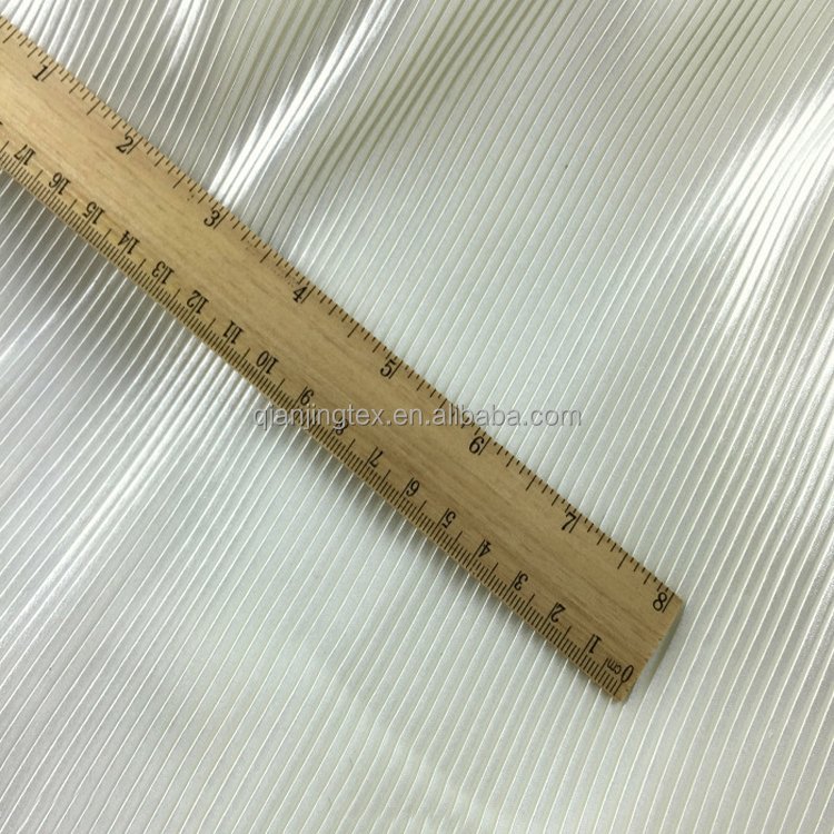 Factory price 94% polyester 6% spandex crinkles pleated satin fabric for summer dress