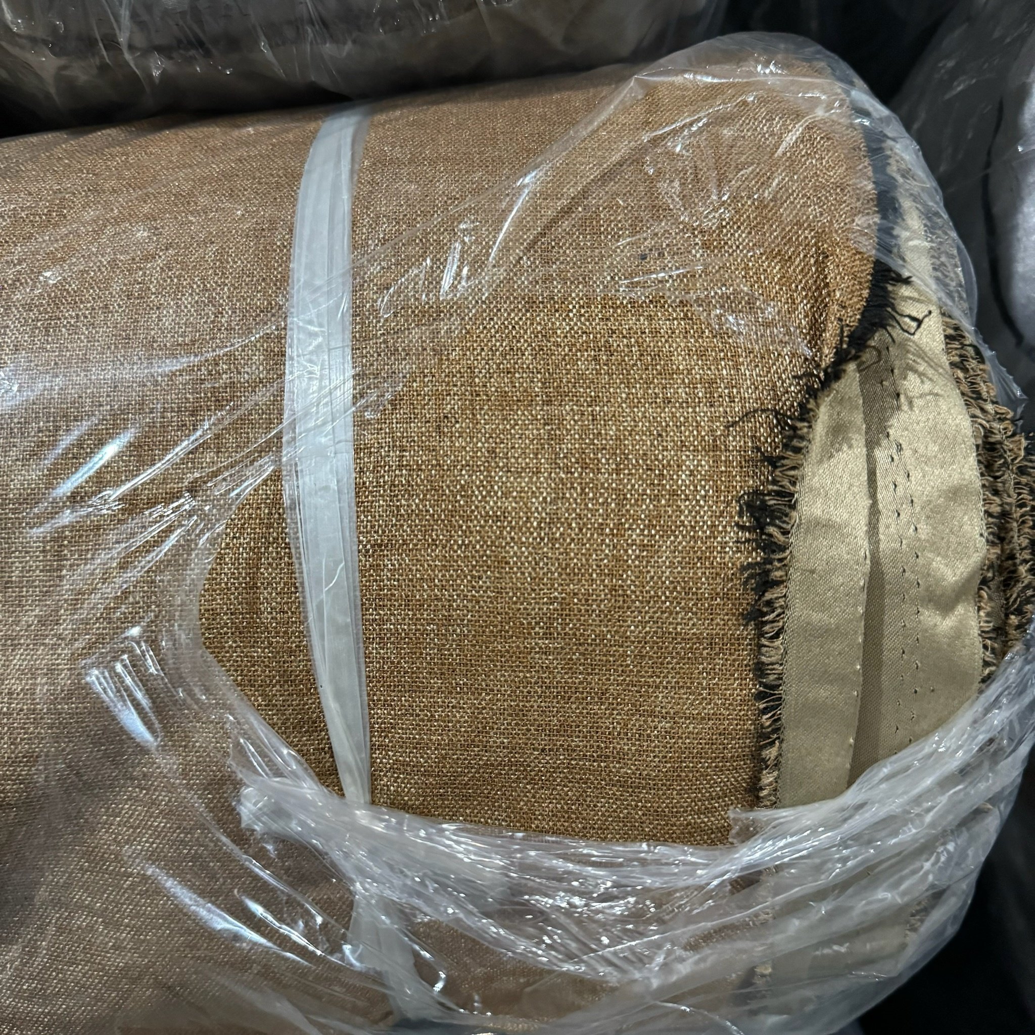 Wholesale 100% blackout Linen Curtain Fabric Pure Colors with Blackout Feature Economically Priced
