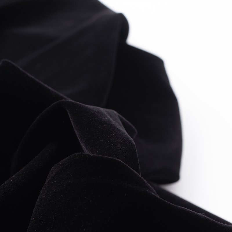 Fabric Textile Raw Material 100% Polyester Spot Flocking Clothing Fabric For Garment