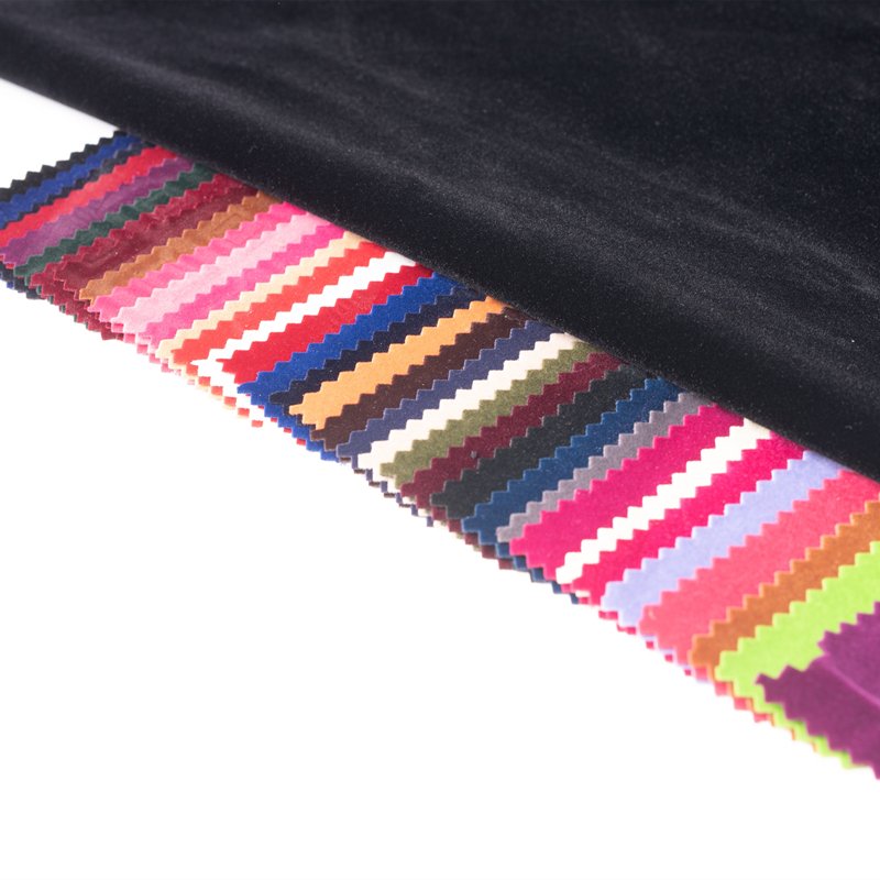 Fabric Textile Raw Material 100% Polyester Spot Flocking Clothing Fabric For Garment