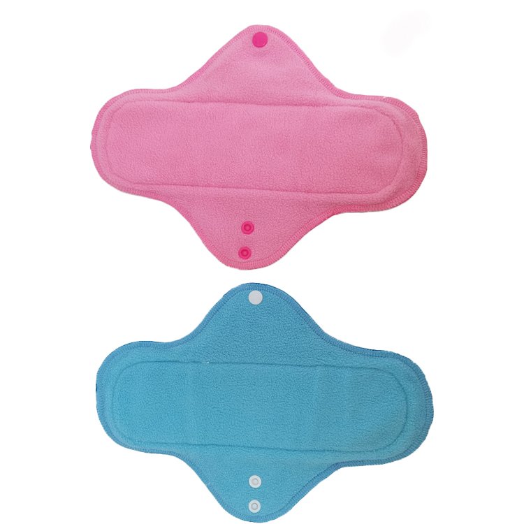 Washable Reusable Absorbent Cloth Sanitary Pads Low Price Cotton Fleece Patterns Waterproof Menstrual Sanitary Pads For Women