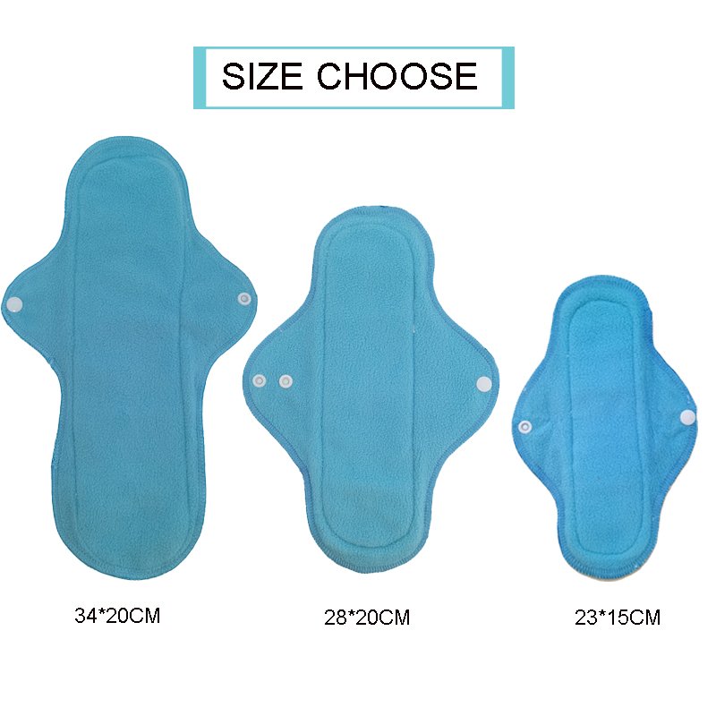 Washable Reusable Absorbent Cloth Sanitary Pads Low Price Cotton Fleece Patterns Waterproof Menstrual Sanitary Pads For Women
