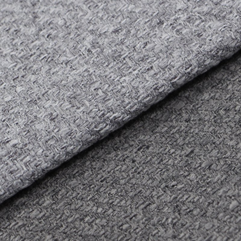 wholesale cheap lazy boy style polyester tweed weave laminated linen look mattress upholstery fabric cloth material from suzhou