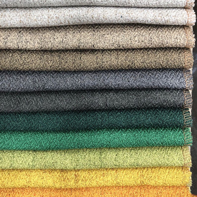 Factory Sale Coarse Linen Sofa Fabric Cotton Linen For Cushion Pillow Car Cover Bag Wholesale