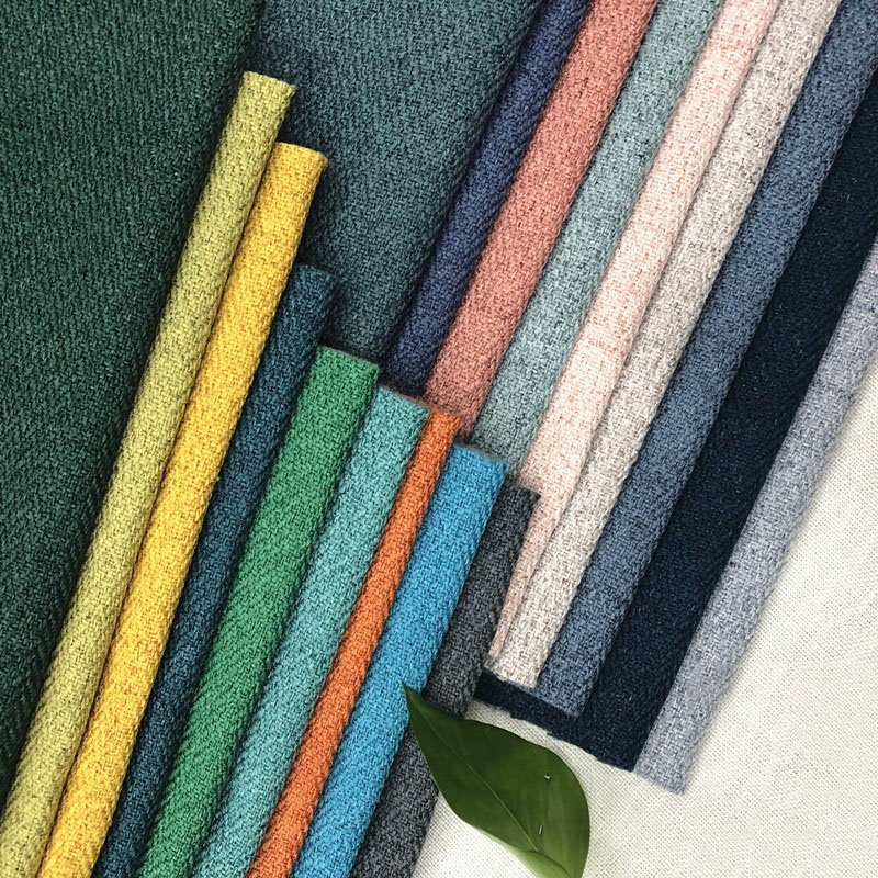 Factory Sale Coarse Linen Sofa Fabric Cotton Linen For Cushion Pillow Car Cover Bag Wholesale