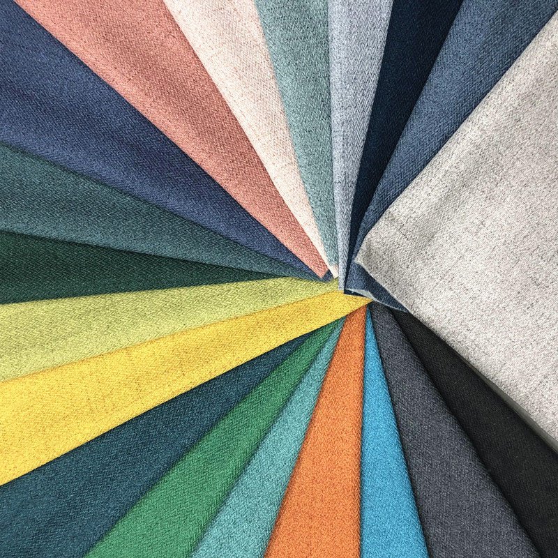 Factory Sale Coarse Linen Sofa Fabric Cotton Linen For Cushion Pillow Car Cover Bag Wholesale