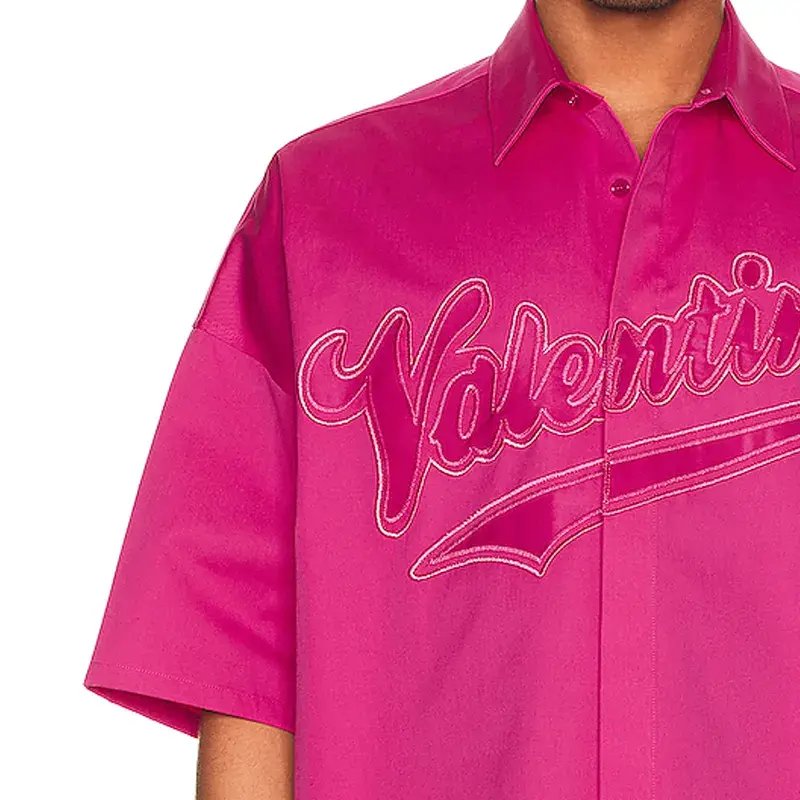 teng cai OEM Custom Embroidery shirts Logo Button Down Cotton mens tee shirt Heavy Fabric Shirts for Men