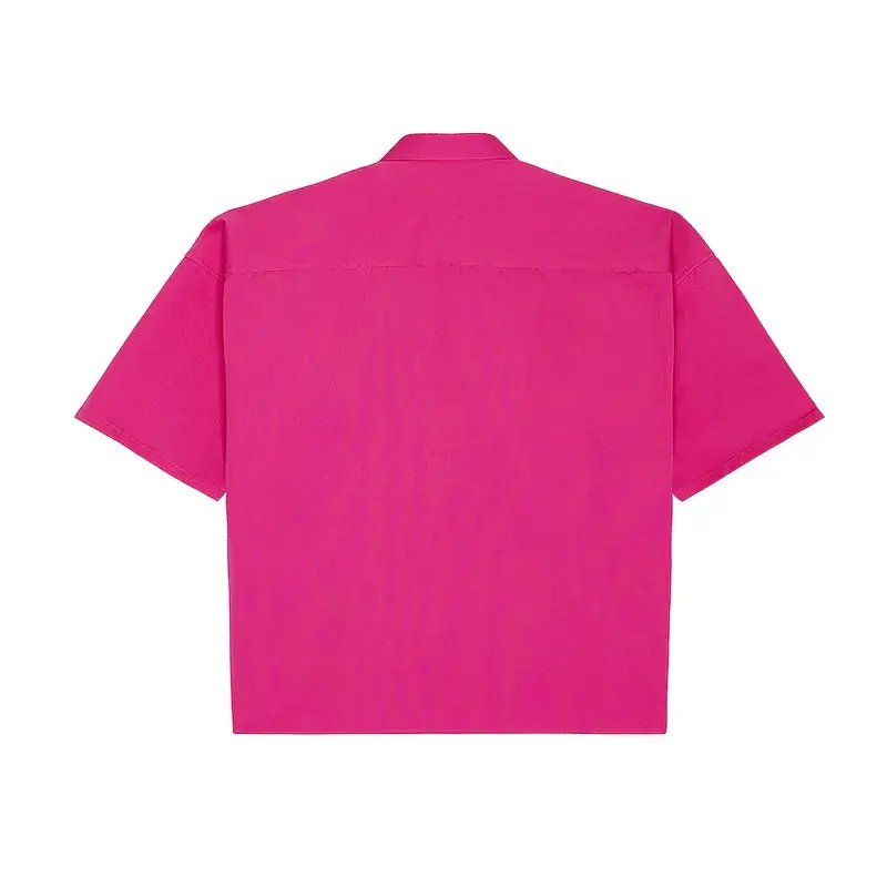 teng cai OEM Custom Embroidery shirts Logo Button Down Cotton mens tee shirt Heavy Fabric Shirts for Men