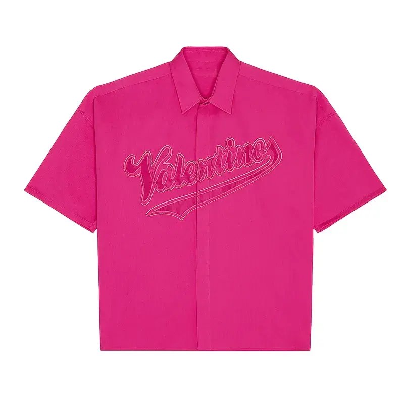 teng cai OEM Custom Embroidery shirts Logo Button Down Cotton mens tee shirt Heavy Fabric Shirts for Men