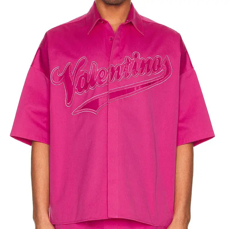 teng cai OEM Custom Embroidery shirts Logo Button Down Cotton mens tee shirt Heavy Fabric Shirts for Men