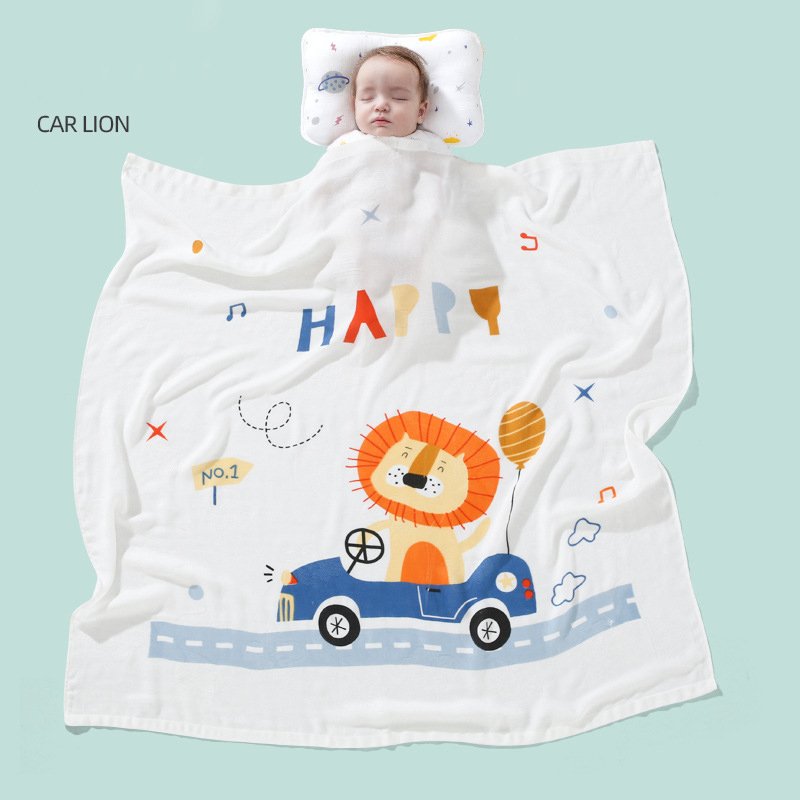 Soft Bamboo Cotton Fabric Muslin Infant Baby Swaddle Wrap Blanket Bamboo Fiber Cover Blanket Children's bath towel