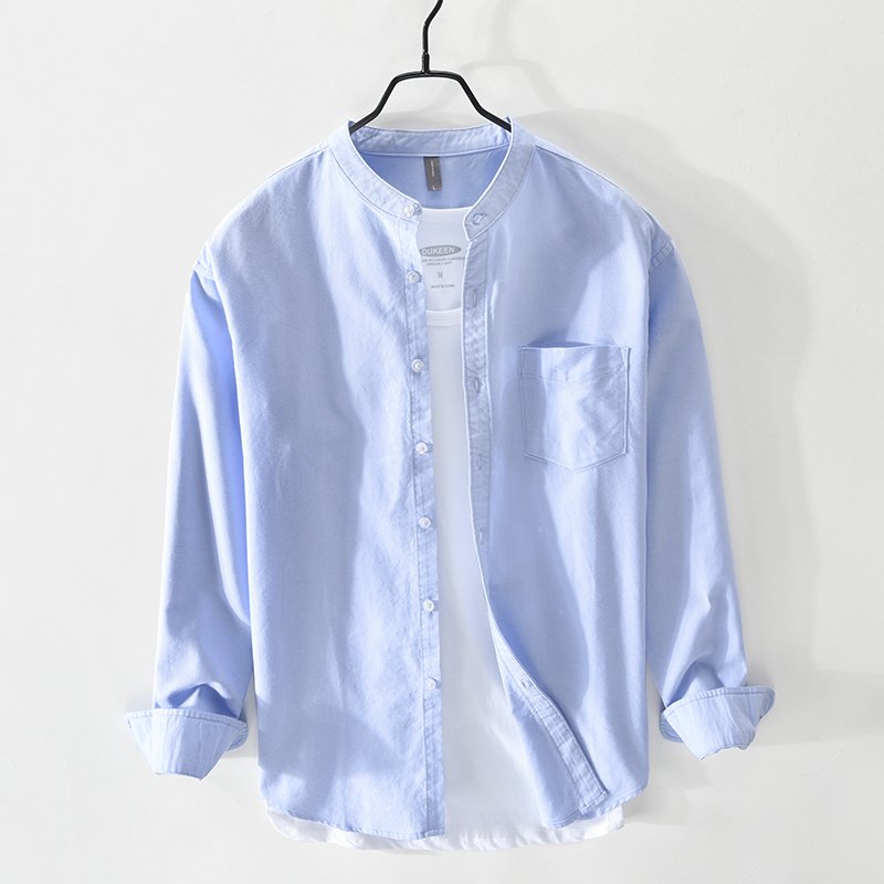Custom Plus Size100% Cotton Casual Formal Dress Work Shirts For Men Button Up Long Sleeve Men's Linen Shirts
