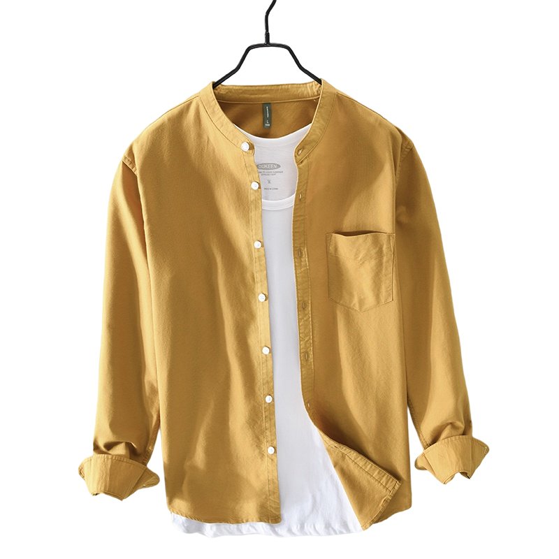 Custom Plus Size100% Cotton Casual Formal Dress Work Shirts For Men Button Up Long Sleeve Men's Linen Shirts