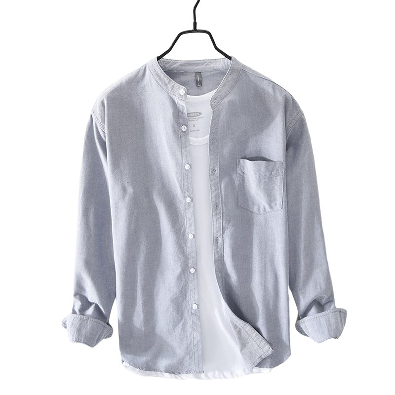 Custom Plus Size100% Cotton Casual Formal Dress Work Shirts For Men Button Up Long Sleeve Men's Linen Shirts