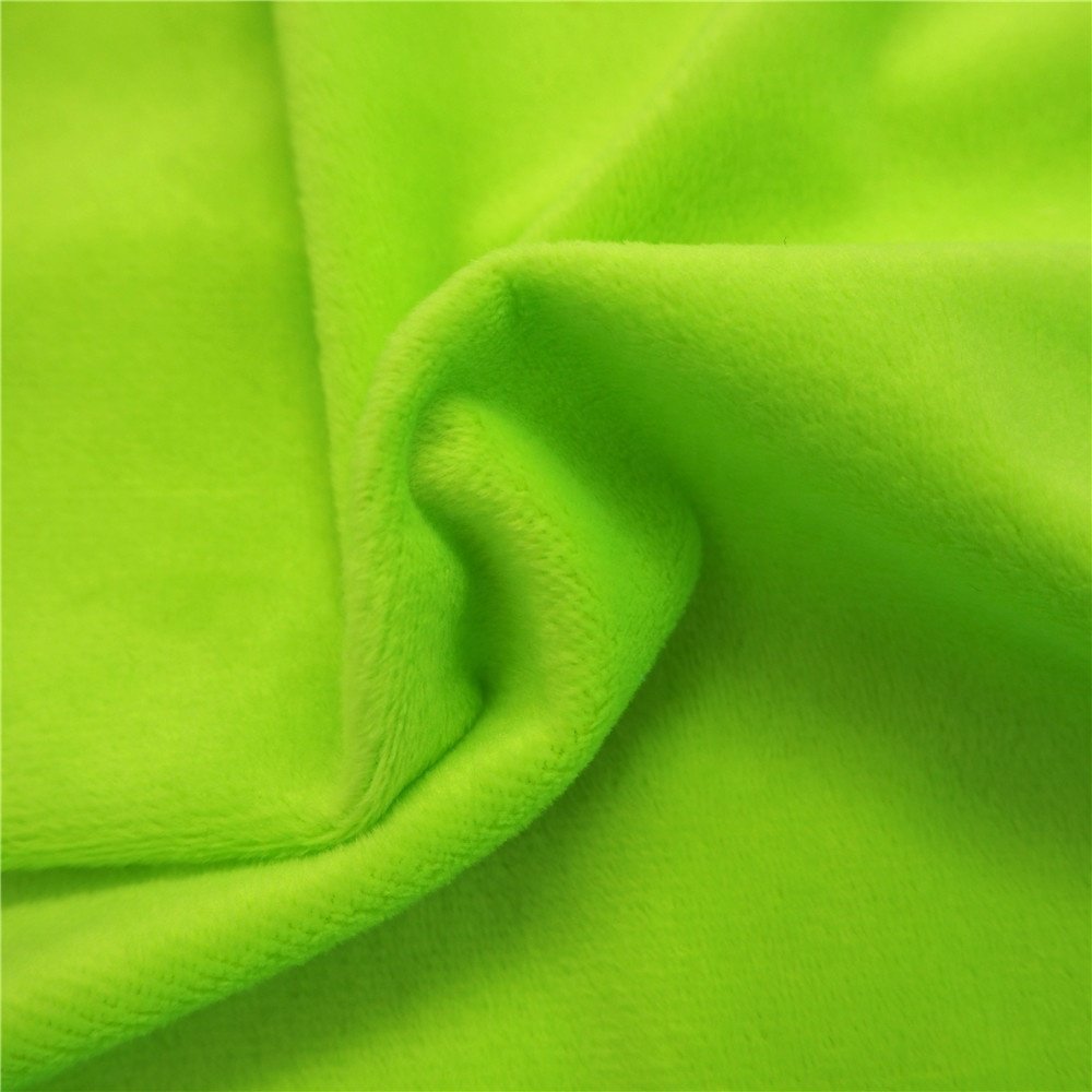 100% Polyester Minky Fabric Super Soft DTY/FDY Velboa wholesale Knitted Minky plain Toy/Bedding/Pillow Covers Plush Fabric