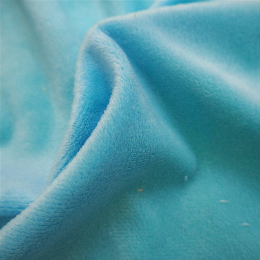100% Polyester Minky Fabric Super Soft DTY/FDY Velboa wholesale Knitted Minky plain Toy/Bedding/Pillow Covers Plush Fabric