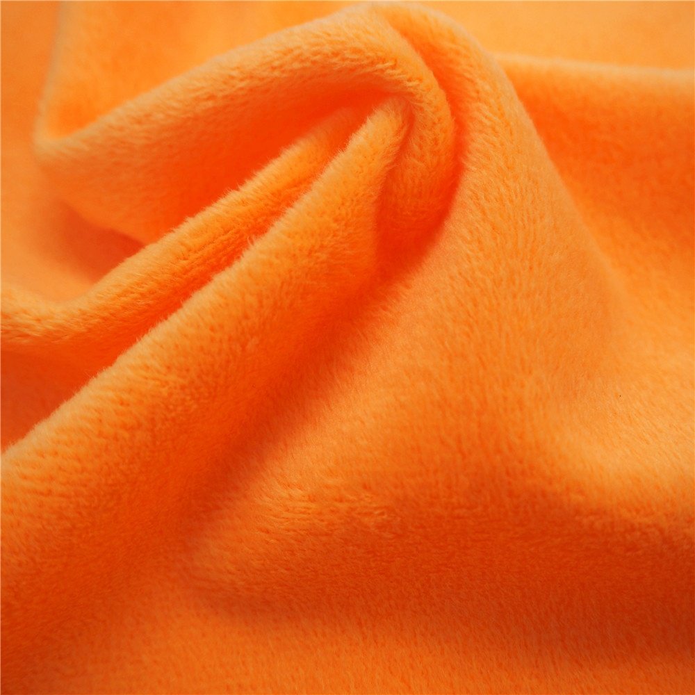 100% Polyester Minky Fabric Super Soft DTY/FDY Velboa wholesale Knitted Minky plain Toy/Bedding/Pillow Covers Plush Fabric